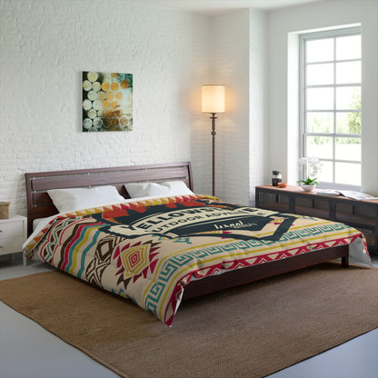 Yellowstone Outdoor Adventure Azteca Comforter by Far Out Prints & Co.