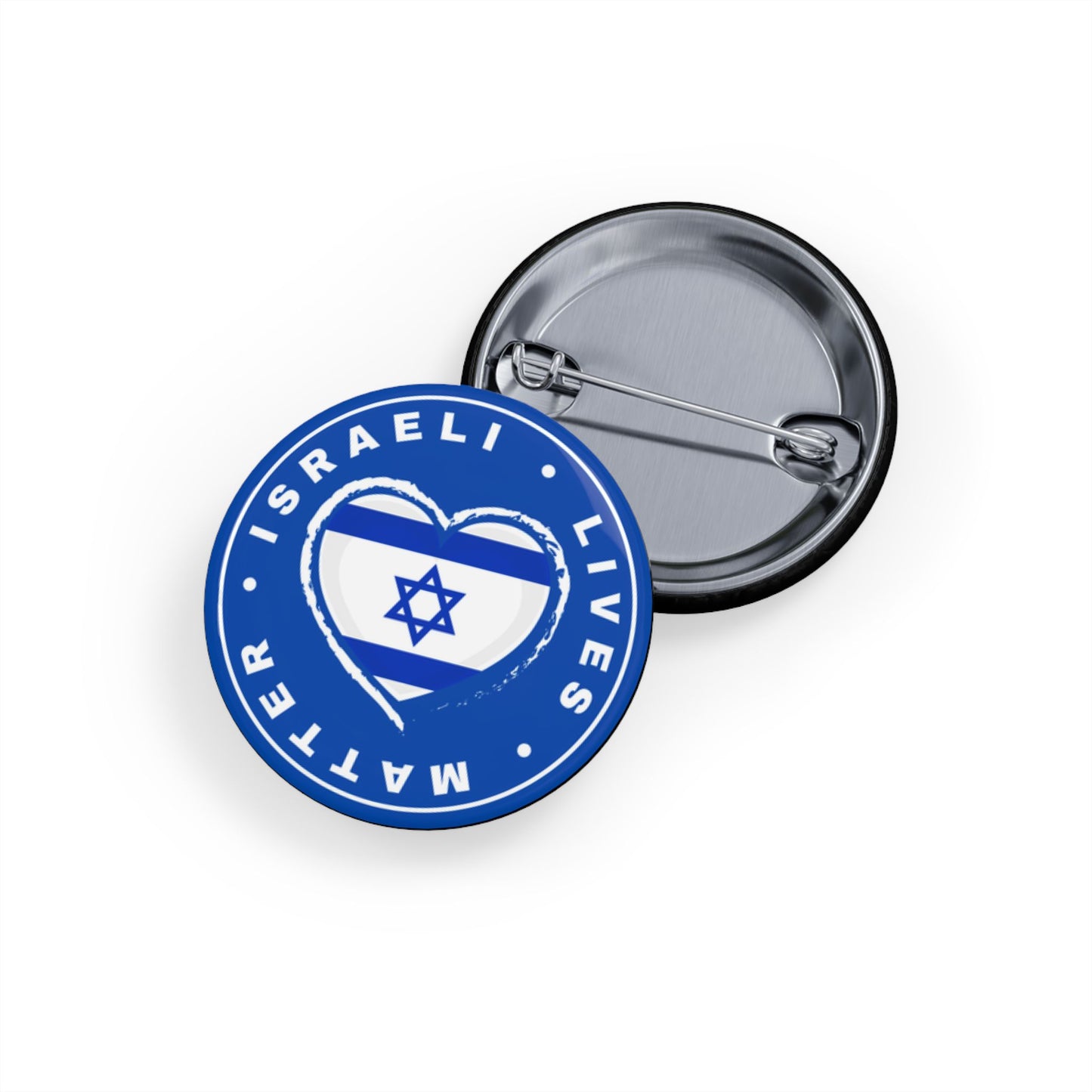 Israeli Lives Matter -  Bring Them Home Now Israeli Israel Hostage Rescue Round Pins by Far Out Prints & Co.