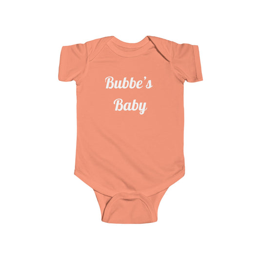 Bubbe's Baby Infant Fine Jersey Bodysuit Jewish Judaism Israel Israeli Gifts Newborn Baby Shower Presents First Birthday
