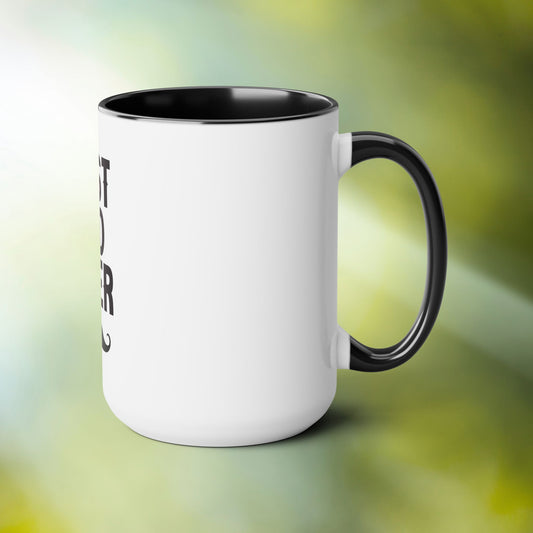 Best Dad Ever - 15oz Two-Tone Coffee Mugs - Funny Creative Mugs Fathers Day Gifts Birthday Husband Gift Him Her - Far Out Prints & Co.