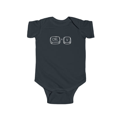 Control V Copy Paste Infant Fine Jersey Bodysuit Funny Mommy Gifts Newborn Baby Shower Presents Birthday