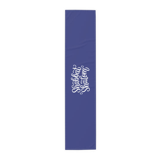 Shabbat Shalom Table Runner: A Stunning Shabbos Event Accessory, Memories gift Israel Israeli Judaism Judaica Jewish Holiday Themed