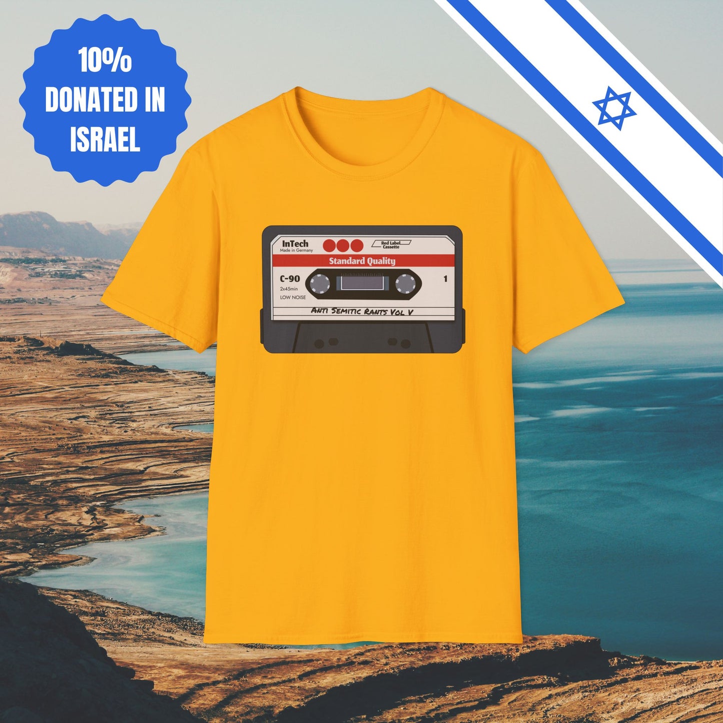 Anti Semitic Rants Vol V - Cotton Tee - Tshirts Gift Presents Israel Israeli Jew Jewish Judaism Judaica Stand With Us