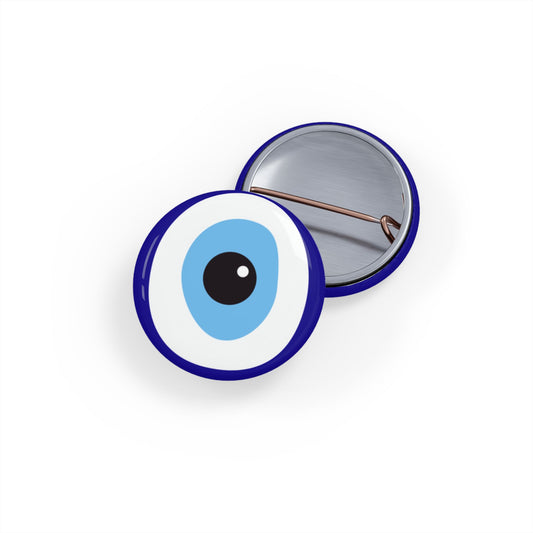 Ayin Hara Against Evil Eye Protection Pin Button Jewish Pins Judaica Judaism Art Bag Accessories Stand With Israel