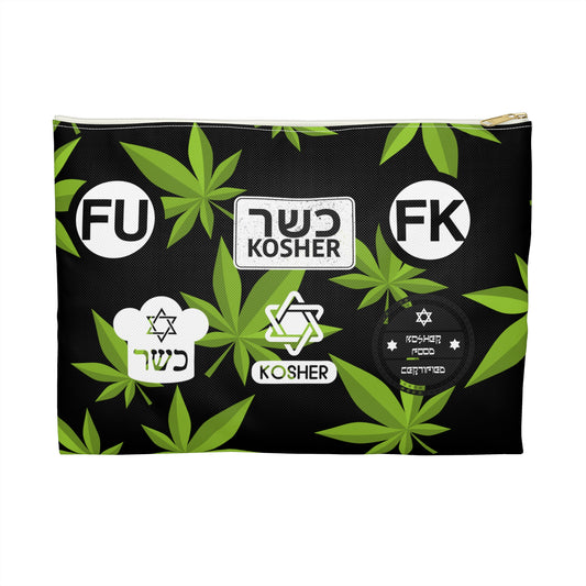 New Kosher Kush FK and FU certified - Accessory Pouch Black