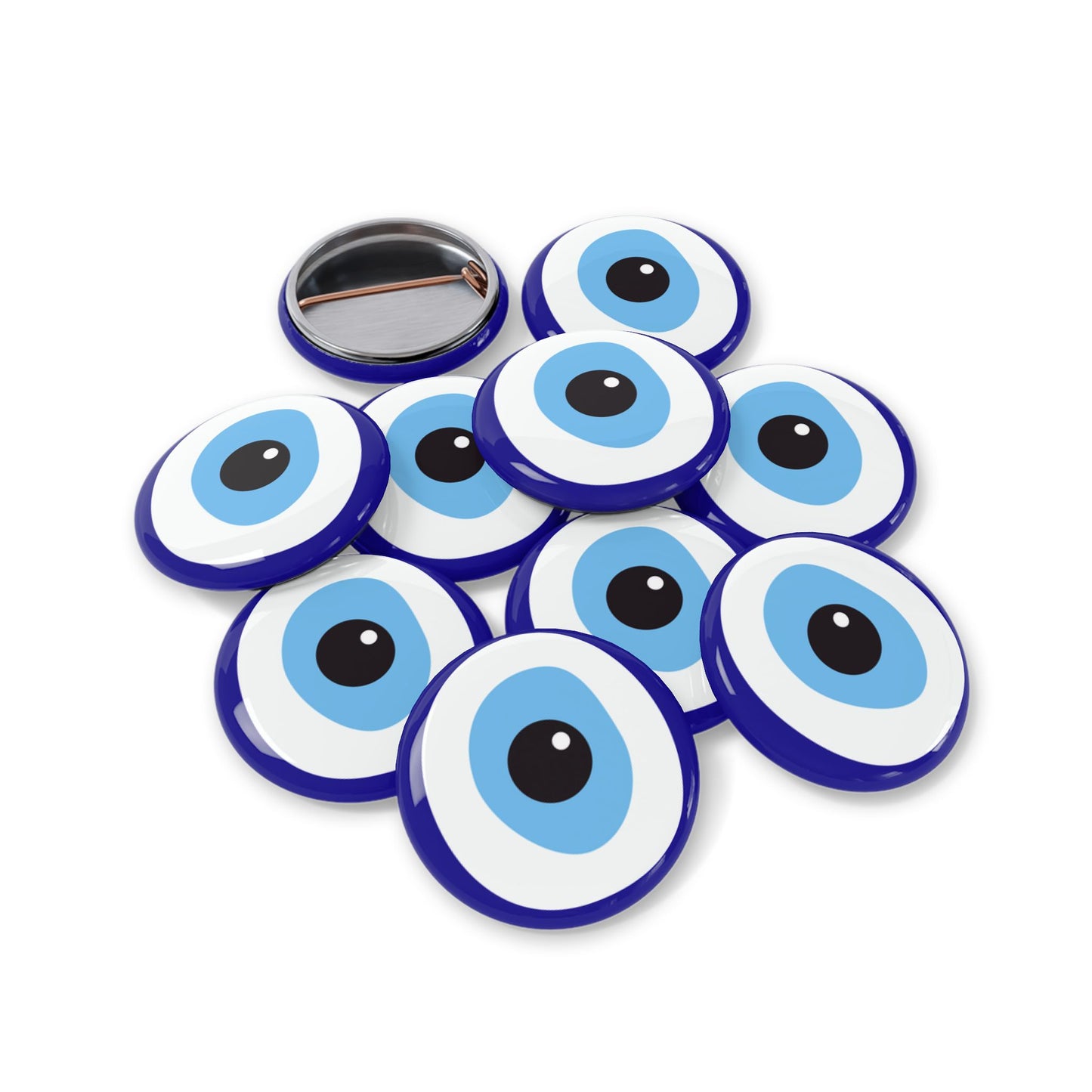 Ayin Hara Against Evil Eye Protection Pin Button Jewish Pins Judaica Judaism Art Bag Accessories Stand With Israel