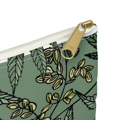 Male Marijuana Pattern - Accessory Pouch - Stoner Cannabis Weed Jewish Israeli Israel - by Far Out Prints & Co.