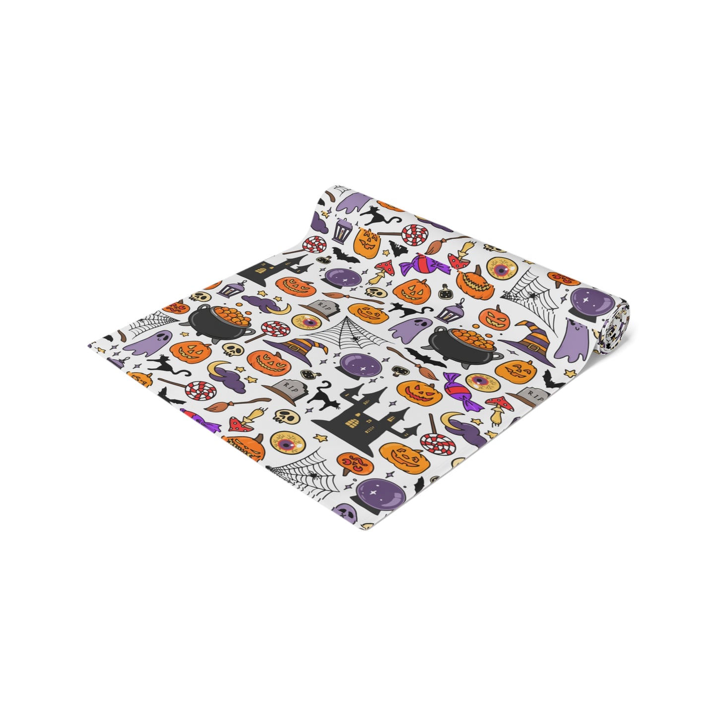 Halloween Decorations | Festive Holiday Themed Kitchen Dining Table Decor | Table Runner | Far Out Prints Co.
