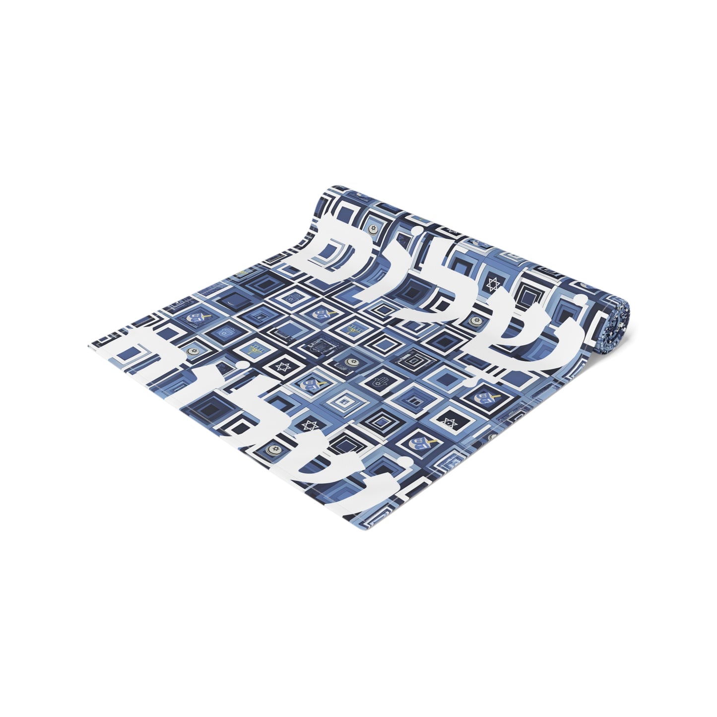 Jewish Table Runner Shalom Peace Love Israel Israeli Hebrew Judaism Zionist Stand With Israel Holiday Passover Shabbat Table Runner
