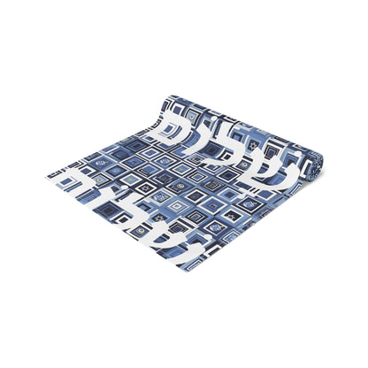 Jewish Table Runner Shalom Peace Love Israel Israeli Hebrew Judaism Zionist Stand With Israel Holiday Passover Shabbat Table Runner