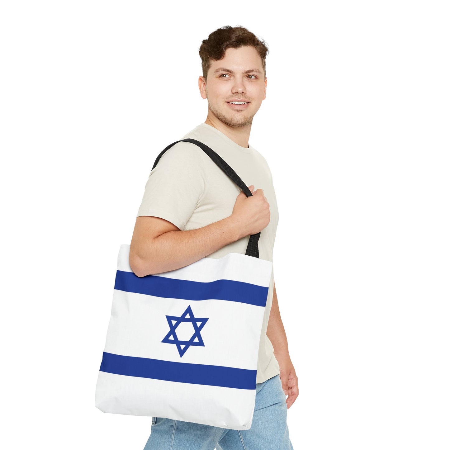 Israel Flag Tote Bag (AOP) by Far Out Prints & Co.