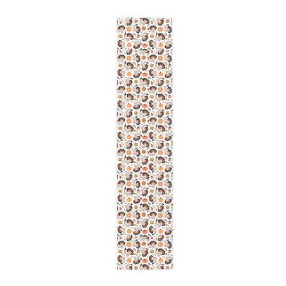 Turkey Love Pattern | Thanksgiving Festive Holiday Themed | Table Runner | by Far Out Prints & Co.
