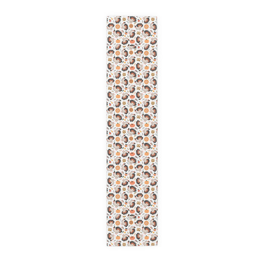 Turkey Love Pattern | Thanksgiving Festive Holiday Themed | Table Runner | by Far Out Prints & Co.
