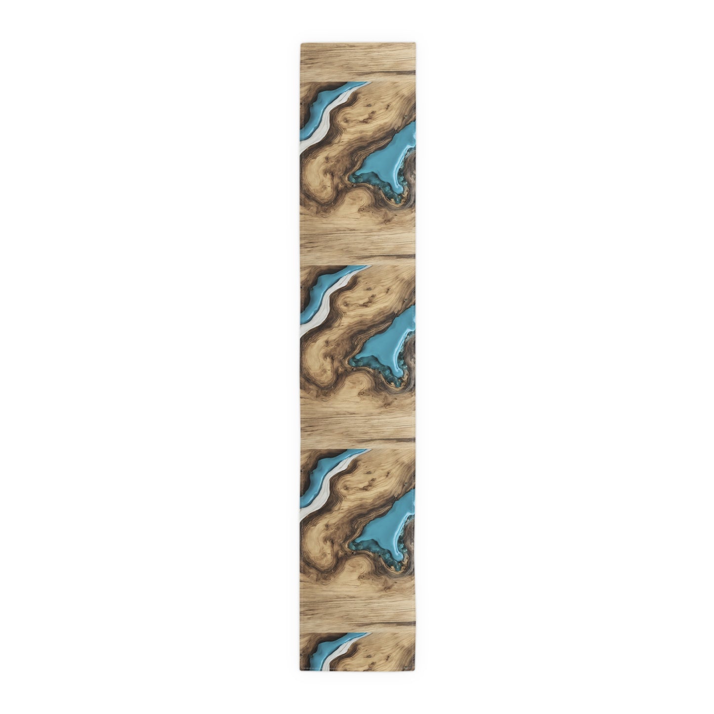 Wood Epoxy Resin Turqoise Design Table Runner Israel Israeli Judaism Judaica Jewish Gifts Presents Him Her | by Far Out Prints & Co.