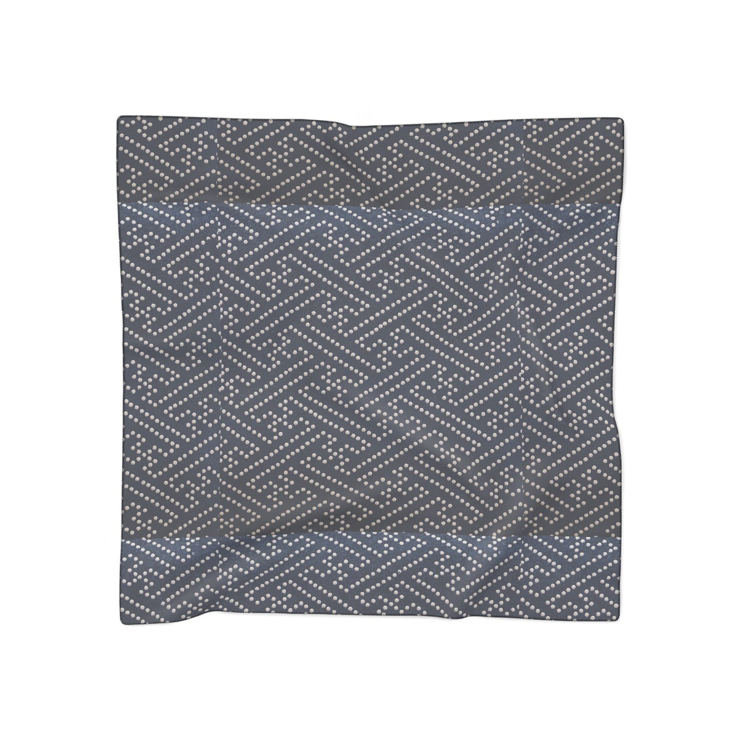 Classic White Polka Dots and Dark Blue Background | Jewish Judaism Judaica Israel Israeli Art | Poly Scarf | by Far Out Prints & Co