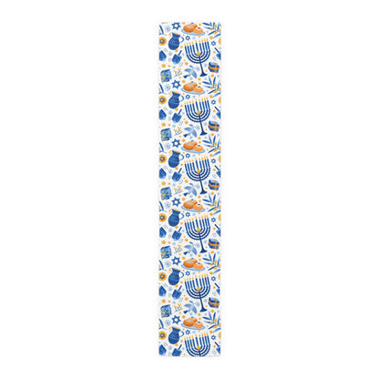 Hannukah Hanuka Hanukkah Chanukah Chanuka Chanukkah Channukah Chanukka | Jewish Holiday Themed | Table Runner