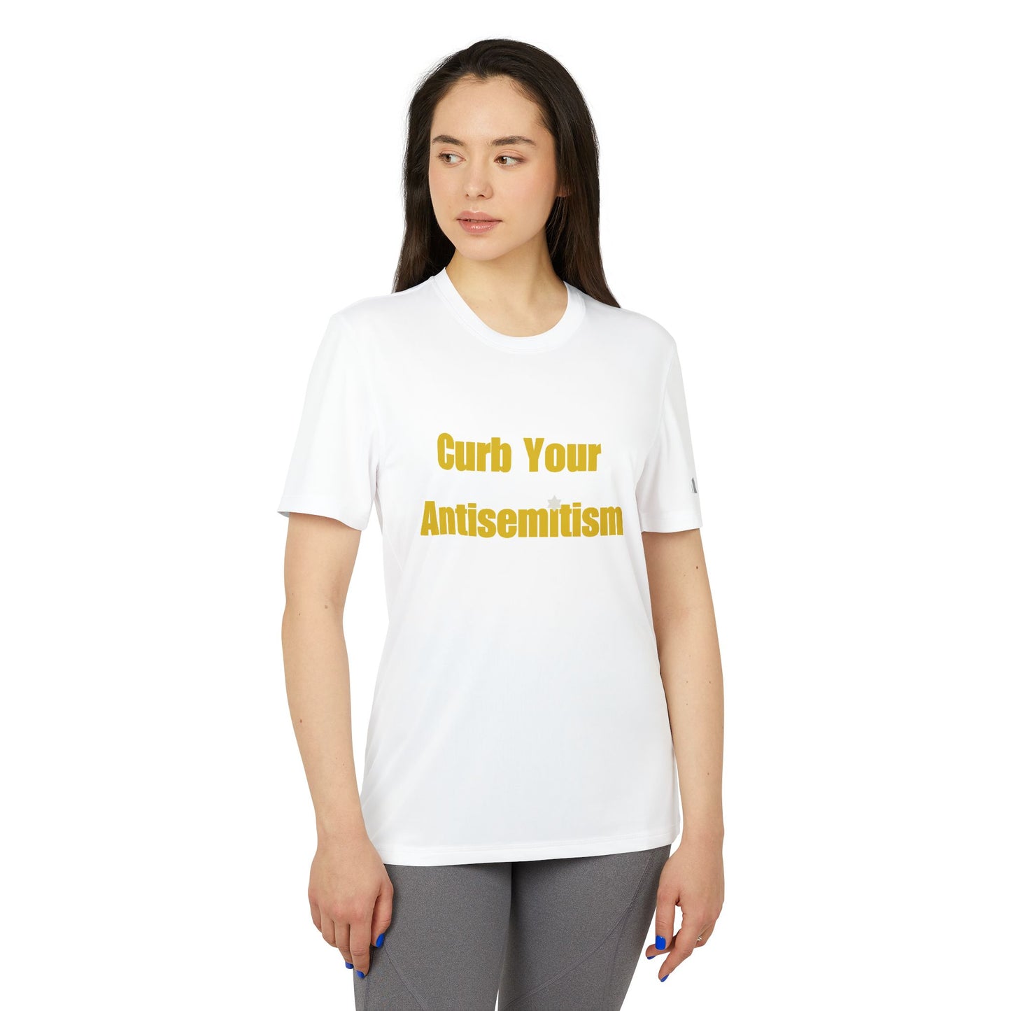 Curb Your Antisemitism Stand Against Hate Israel Shirt Tee Gift Present Jewish T Shirt Customized Unisex Sport T-Shirt Personalized Him Her