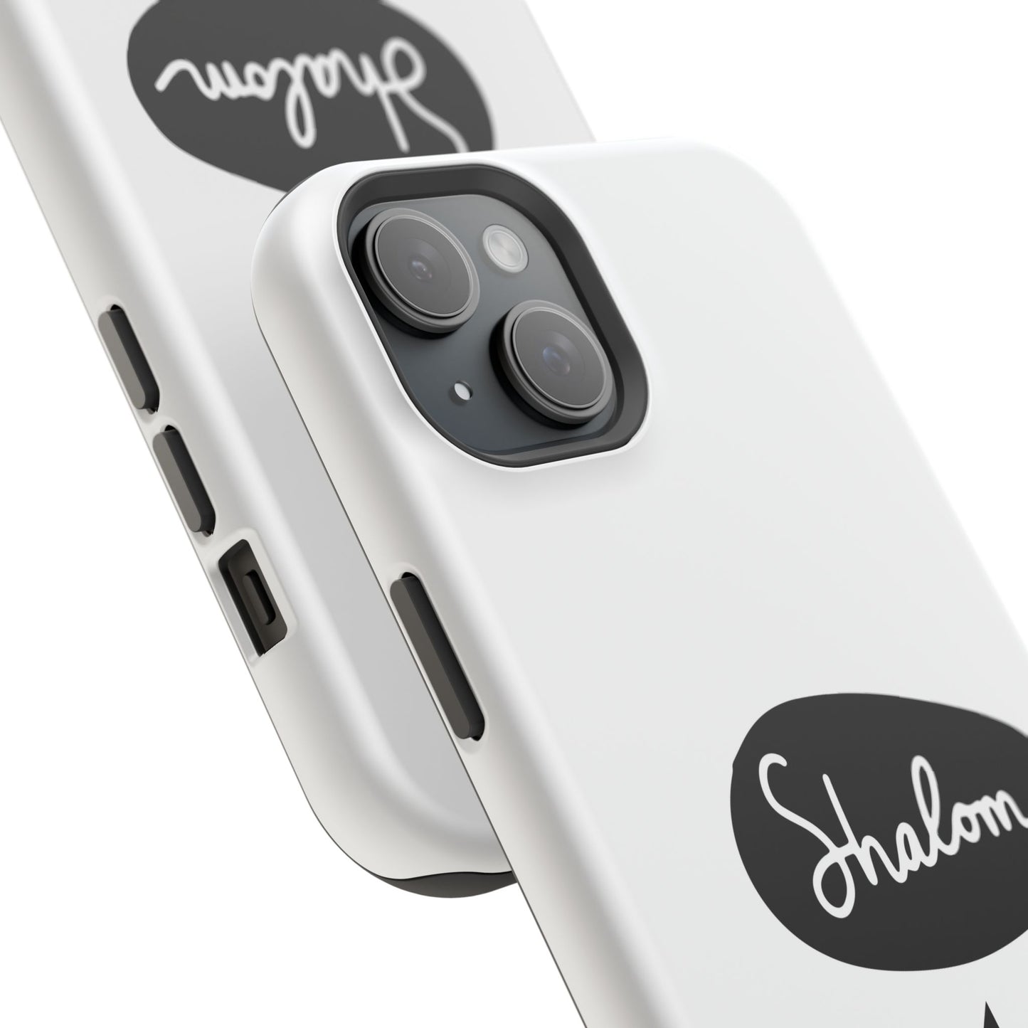 Shalom MagSafe Tough Phone Cases - Hebrew Israel Israeli Jewish Judaism Judaica - by Far Out Prints & Co.