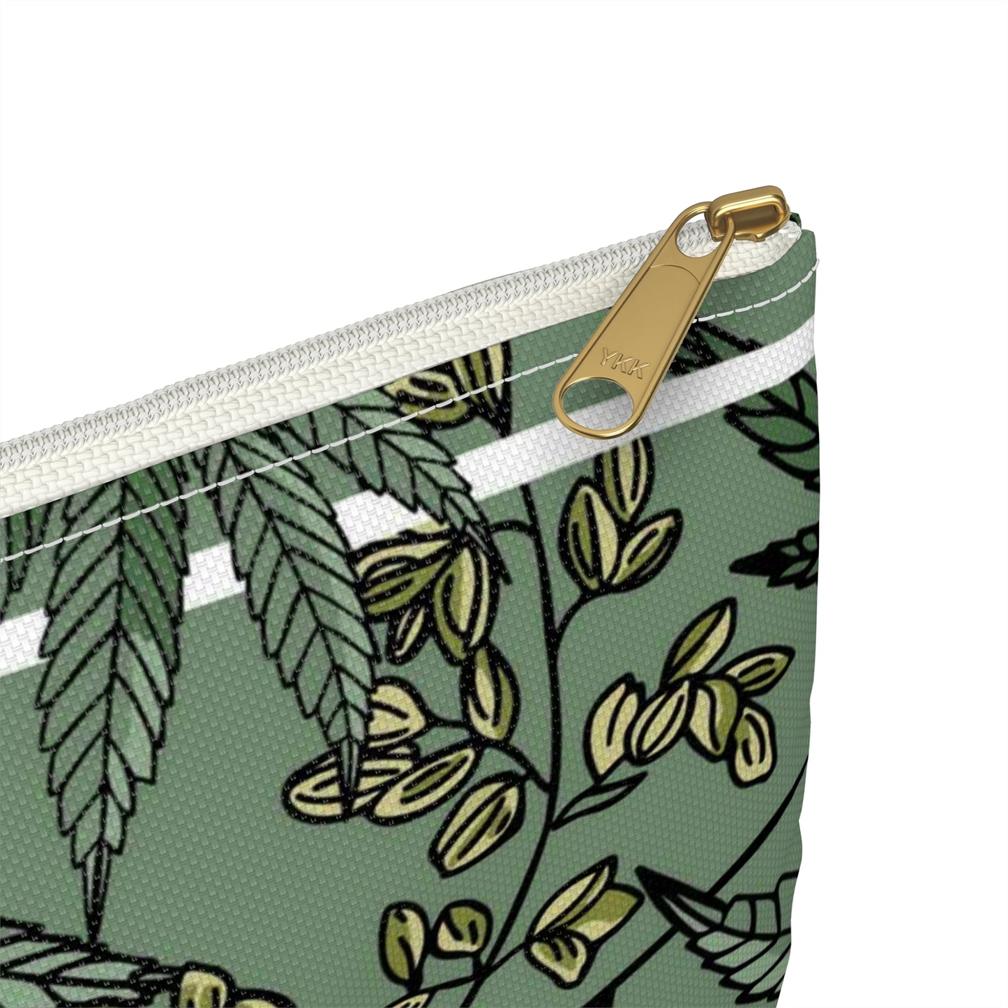 Male Marijuana Pattern - Accessory Pouch - Stoner Cannabis Weed Jewish Israeli Israel - by Far Out Prints & Co.