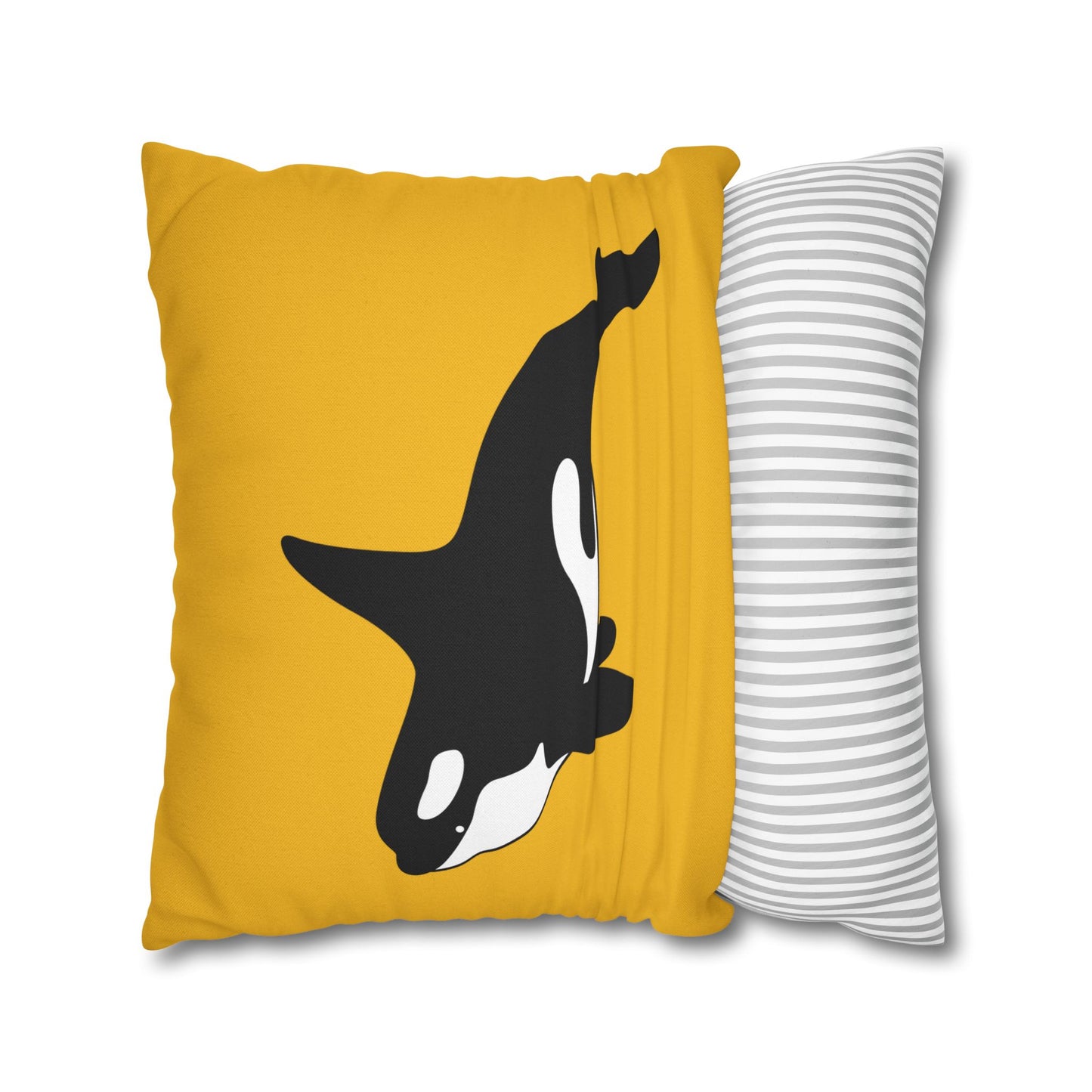Square Pillowcase Gift Present Him Her His Her Adult Kid Home Decor House Couch Sofa Orca Killer Whale Marine Ocean Conservation Lovers