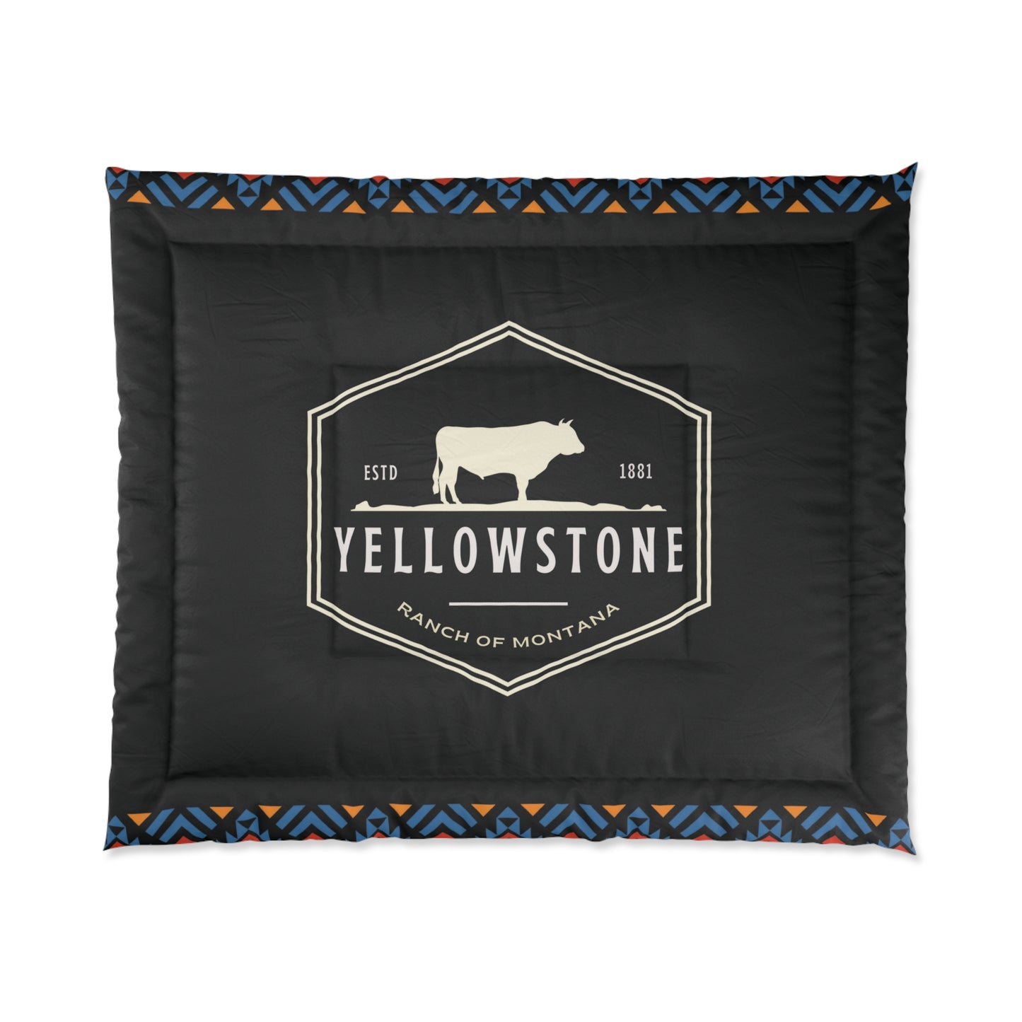 Yellowstone Ranch of Montana Darko Comforter by Far Out Prints & Co.