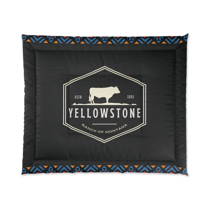 Yellowstone Ranch of Montana Darko Comforter by Far Out Prints & Co.