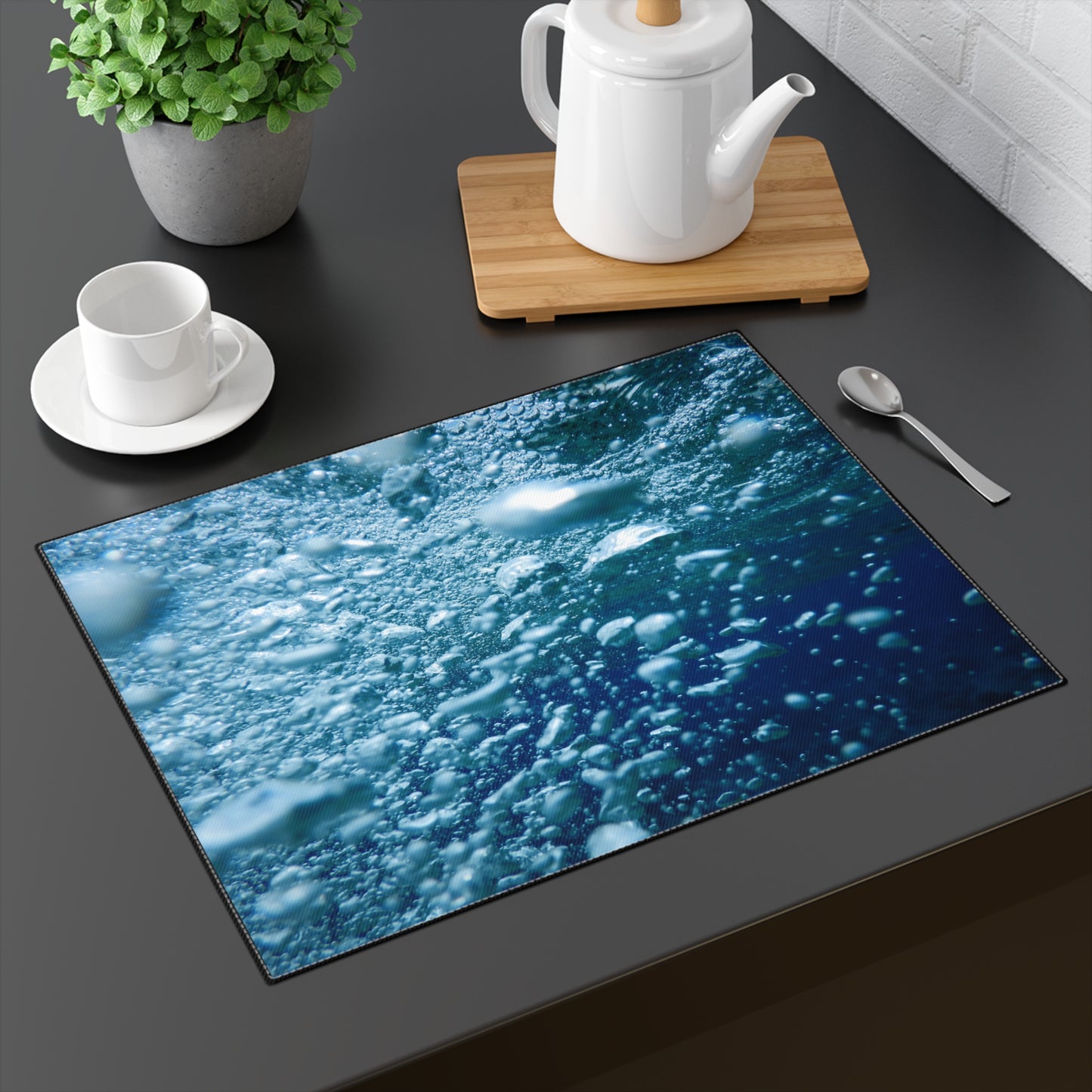 Water Bubbles - Placemat, 1pc -  by Far Out Prints & Co.