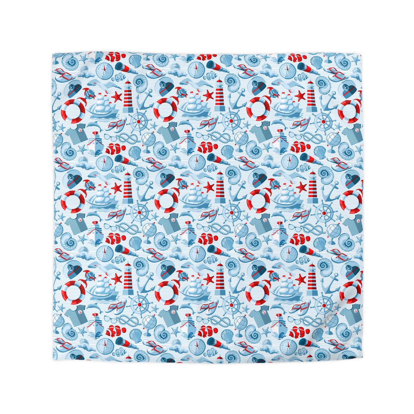 Duvet Cover Blanket for Him Her Gift Ocean Lover Present Orca Killer Whale Dolphin Pattern Navy Nautical Marine Life Sea Kids Adults Comfy