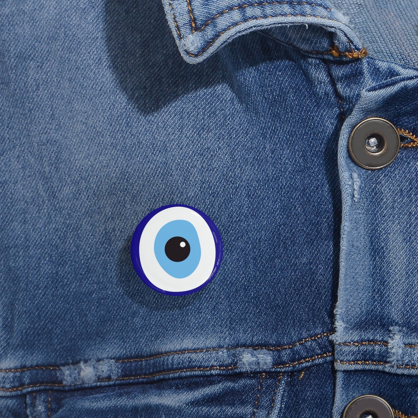 Ayin Hara Against Evil Eye Protection Pin Button Jewish Pins Judaica Judaism Art Bag Accessories Stand With Israel