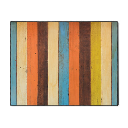 Pin Striped Earth Tones - Placemat, 1pc -  by Far Out Prints & Co.