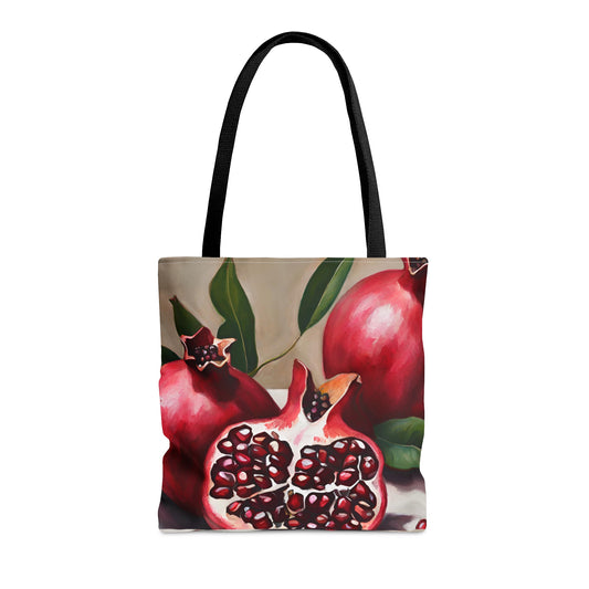 Pomegranate Tote Bag - Multiple Sizes (AOP) by Far Out Prints & Co.