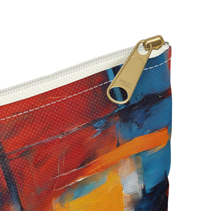 Acrylic Art Painting - Accessory Pouch - Judaism Jewish Israeli Israel - by Far Out Prints & Co.