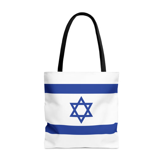 Israel Flag Tote Bag (AOP) by Far Out Prints & Co.