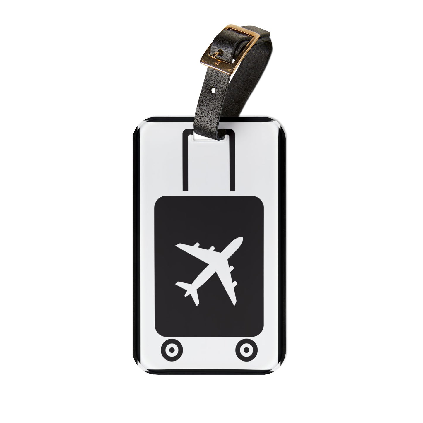 Aero Flyer | Premium Acrylic and Leather Luggage Tag | by Far Out Prints & Co
