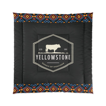 Yellowstone Ranch of Montana Darko Comforter by Far Out Prints & Co.