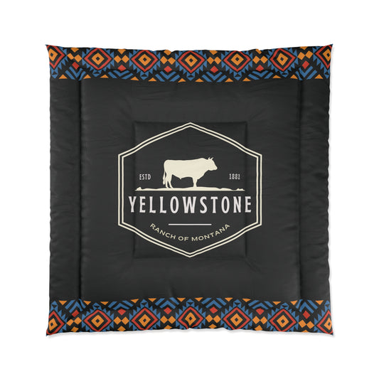 Yellowstone Ranch of Montana Darko Comforter by Far Out Prints & Co.