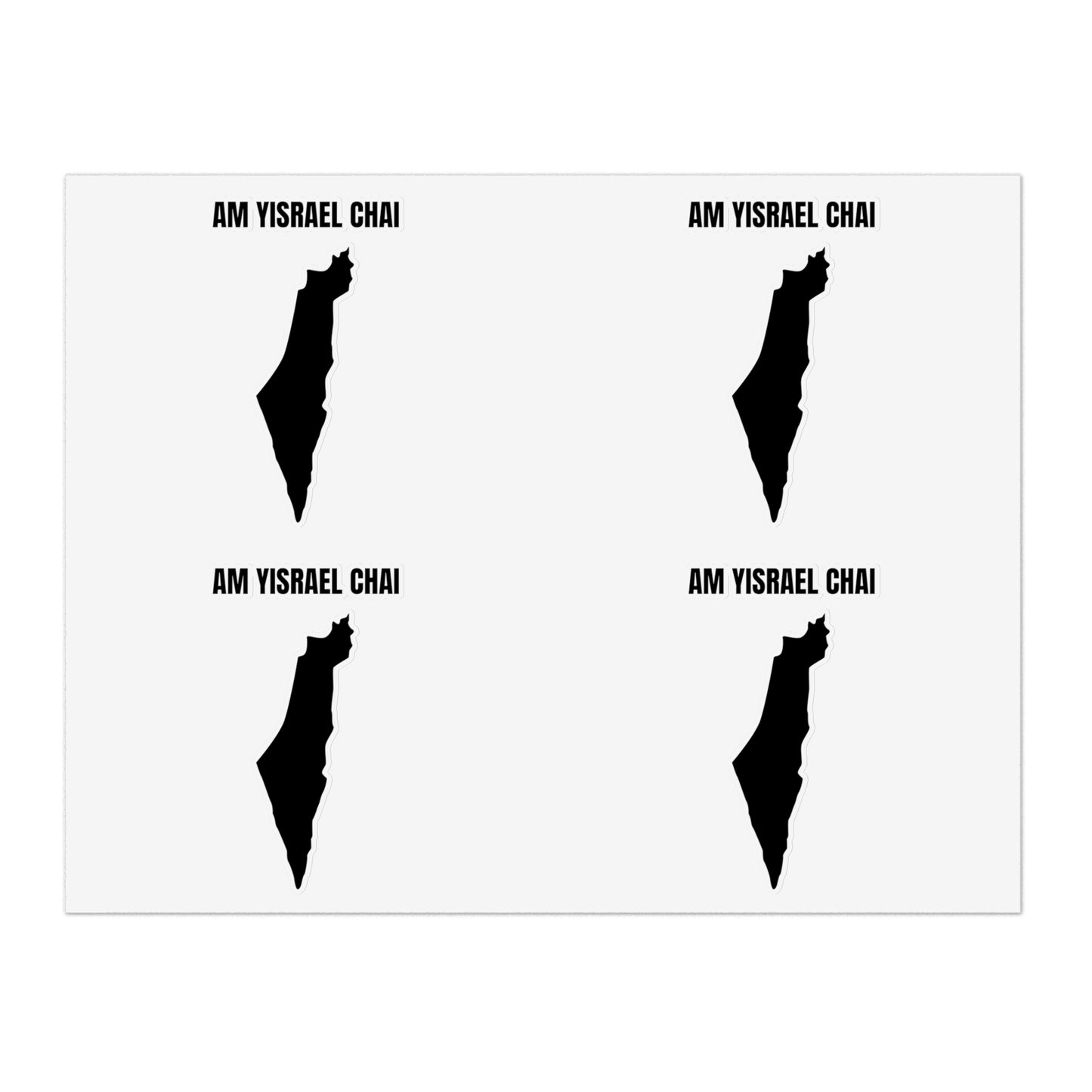 Am Yisrael Chai Sticker Sheet Bundle 10pcs Am Yisrael Chai Stickers Pack Israel Israeli Support Stand With Us Nation of Israe Lives Sticker