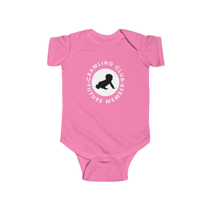 Crawling Club Future Member Infant Fine Jersey Bodysuit | Funny Mommy Gifts Newborn Baby Shower Presents Birthday