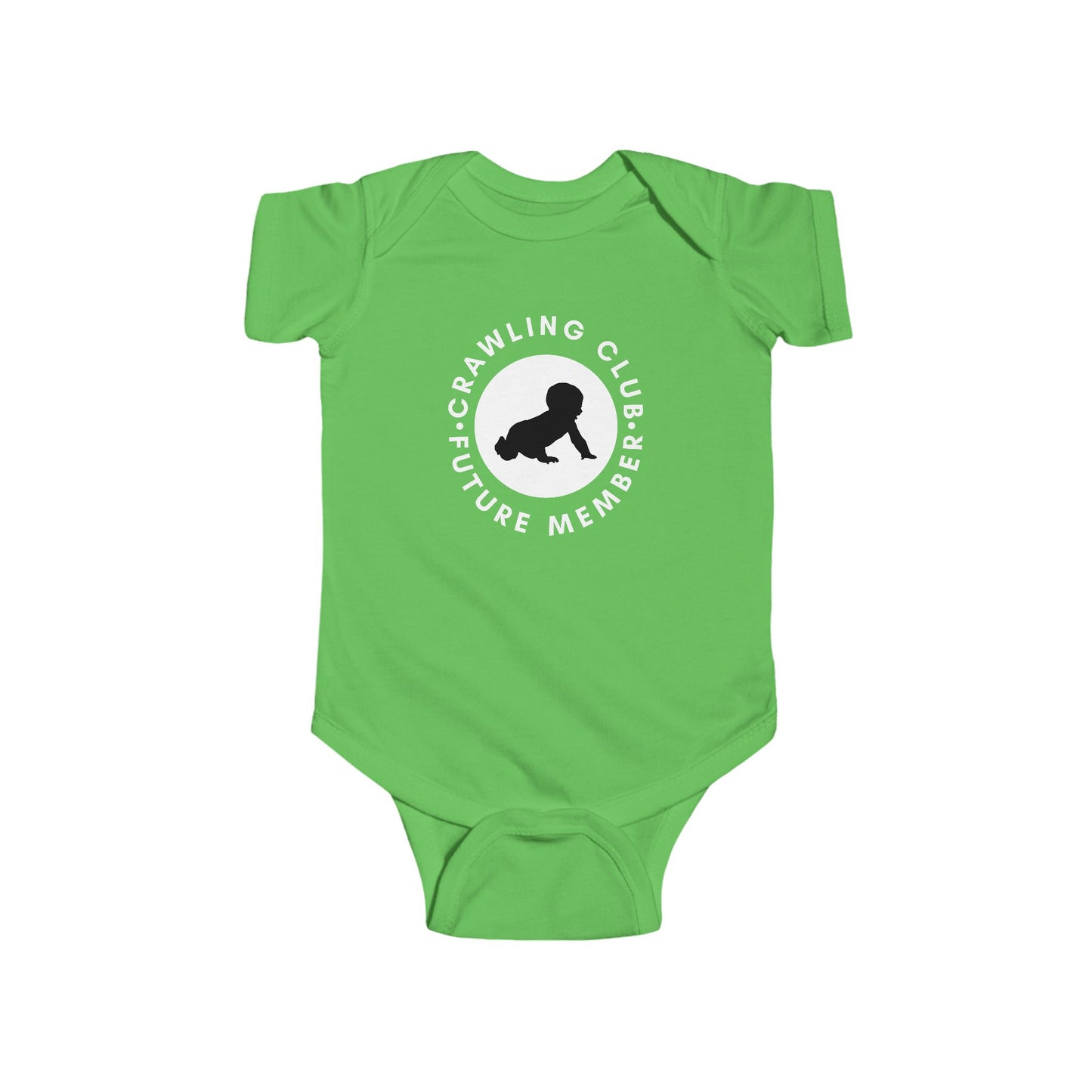 Crawling Club Future Member Infant Fine Jersey Bodysuit | Funny Mommy Gifts Newborn Baby Shower Presents Birthday