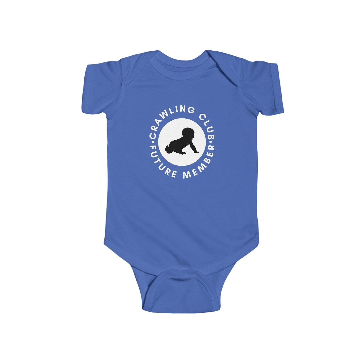 Crawling Club Future Member Infant Fine Jersey Bodysuit | Funny Mommy Gifts Newborn Baby Shower Presents Birthday