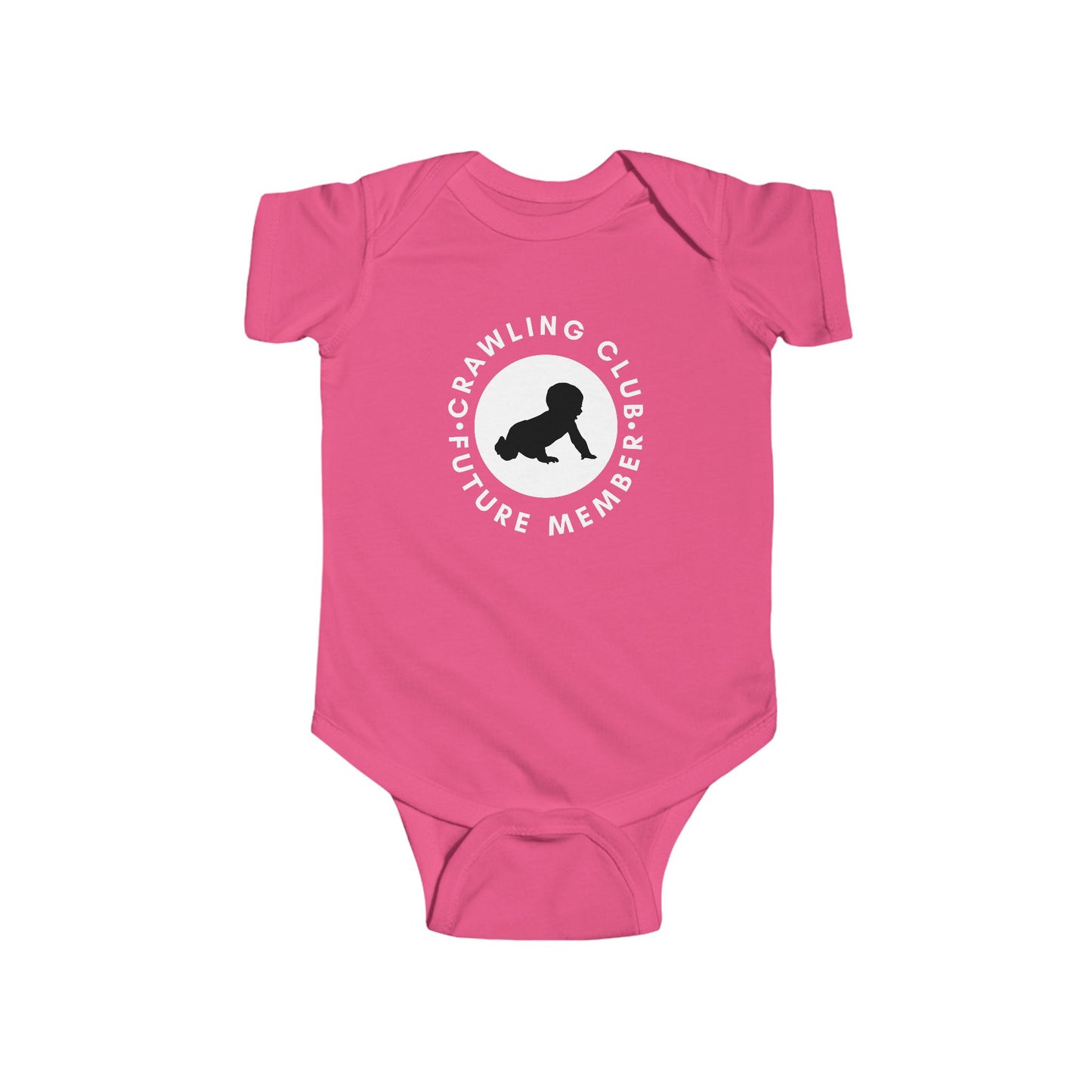 Crawling Club Future Member Infant Fine Jersey Bodysuit | Funny Mommy Gifts Newborn Baby Shower Presents Birthday