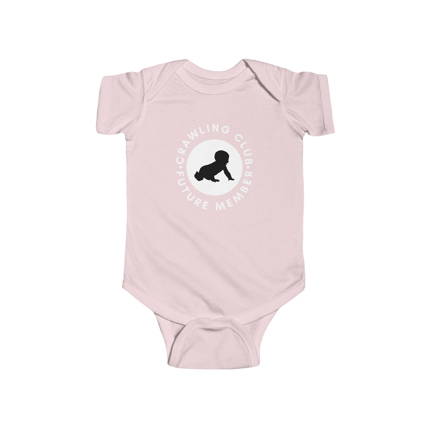 Crawling Club Future Member Infant Fine Jersey Bodysuit | Funny Mommy Gifts Newborn Baby Shower Presents Birthday