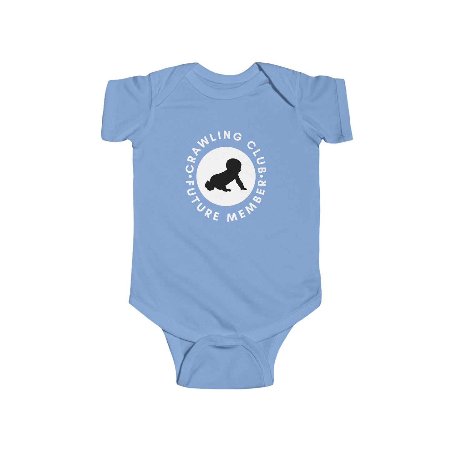 Crawling Club Future Member Infant Fine Jersey Bodysuit | Funny Mommy Gifts Newborn Baby Shower Presents Birthday