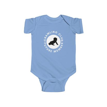 Crawling Club Future Member Infant Fine Jersey Bodysuit | Funny Mommy Gifts Newborn Baby Shower Presents Birthday