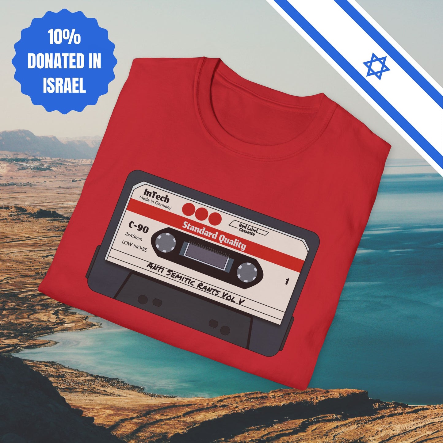 Anti Semitic Rants Vol V - Cotton Tee - Tshirts Gift Presents Israel Israeli Jew Jewish Judaism Judaica Stand With Us