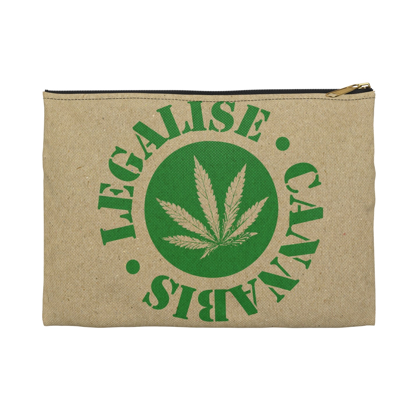 Legalise Cannabis - Accessory Pouch - Stoner Cannabis Weed Jewish Israeli Israel - by Far Out Prints & Co.