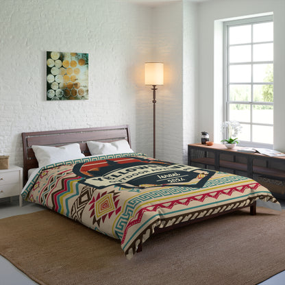 Yellowstone Outdoor Adventure Azteca Comforter by Far Out Prints & Co.