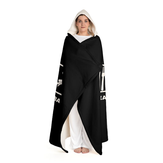 Eat Sleep Scuba - Hooded Sherpa Fleece Blanket - by Far Out Prints & Co.