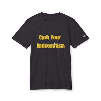 Curb Your Antisemitism Stand Against Hate Israel Shirt Tee Gift Present Jewish T Shirt Customized Unisex Sport T-Shirt Personalized Him Her