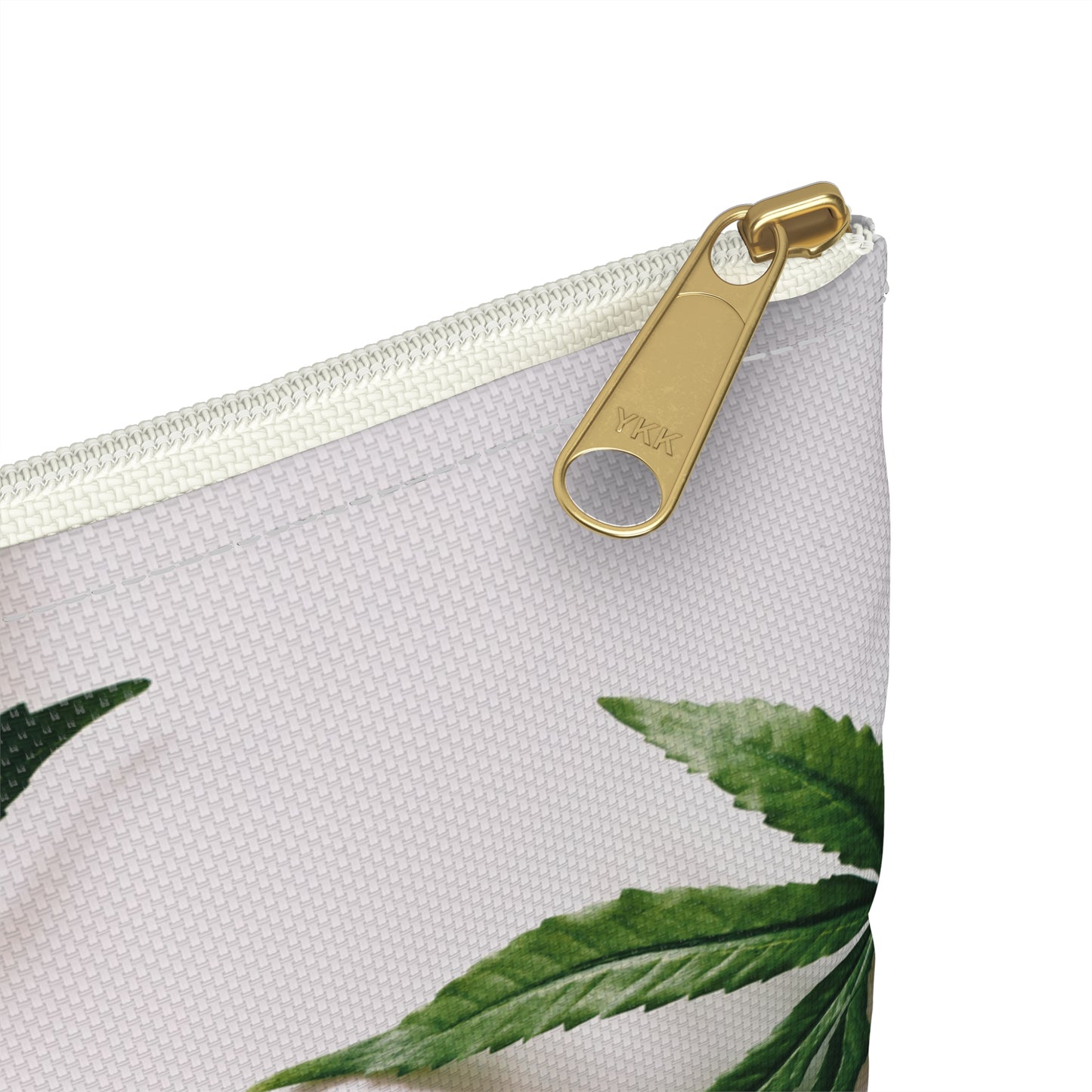 Medicine Cannabis Pattern - Accessory Pouch White - Stoner Cannabis Weed Jewish Israeli Israel - by Far Out Prints & Co.